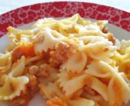 Farfalle affumicate alla zucca.